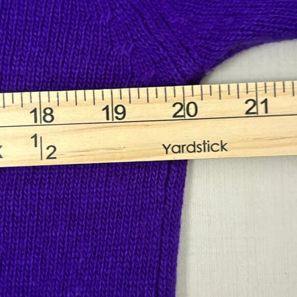 YARNWORKS Purple Angora Lambswool Blend Sweater Women’s Medium - Picture 6 of 8
